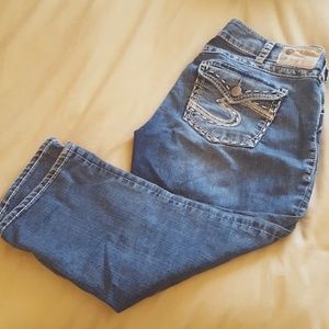 Silver Suki Flap Capri